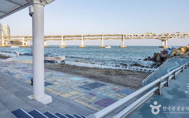 Millak Waterside Park with Gwangan Bridge in view