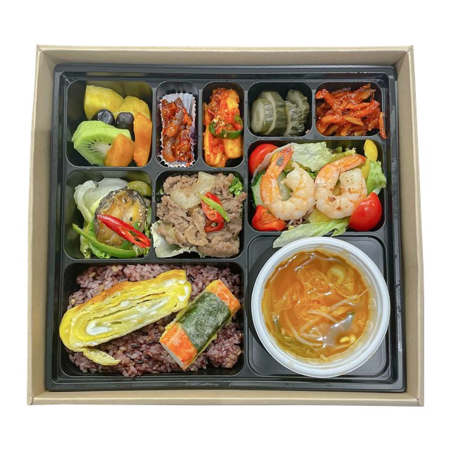Korean lunch box (12 side dishes)